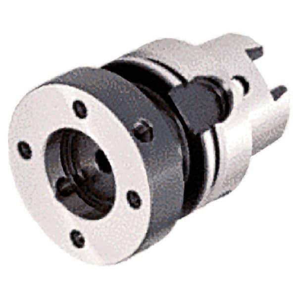 Iscar - HSK63A Outside Taper, D70 Inside Modular Connection, HSK to FINEFIT Taper Adapter - 60mm Projection, 70mm Nose Diam - Exact Tool & Supply