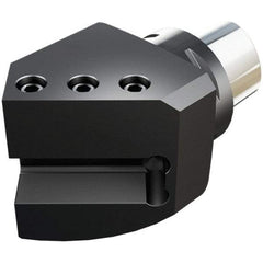 Iscar - Right Hand Cut, C8 Modular Connection, Square Shank Lathe Modular Clamping Unit - 100mm Square Shank Length, 32mm Square Shank Width, Through Coolant - Exact Tool & Supply