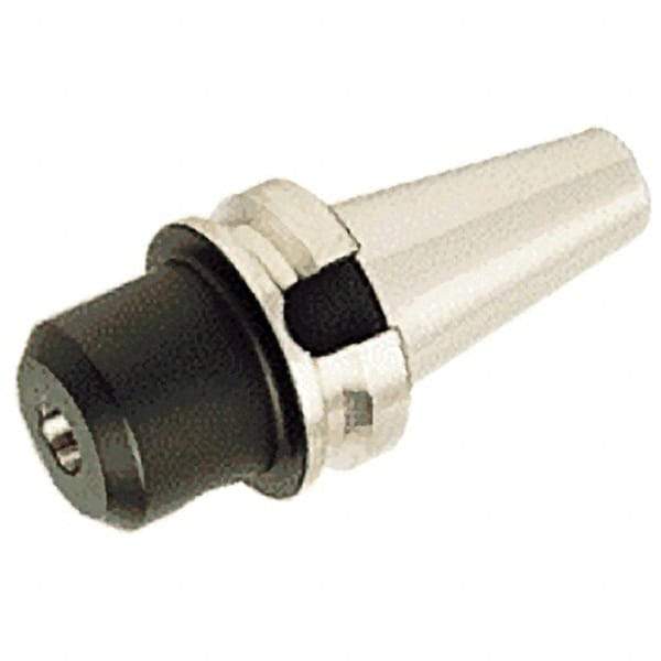 Iscar - BT40 Taper Shank 25mm Hole End Mill Holder/Adapter - 65mm Nose Diam, 105mm Projection, Through-Spindle Coolant - Exact Tool & Supply