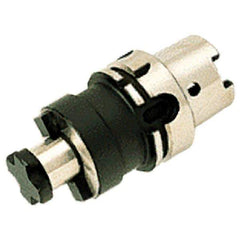 Iscar - HSK100A Taper Face Mill Holder & Adapter - 2.3622" Pilot Diam, 1.5748" Arbor Length, M16 Mount Hole, 0.000197" TIR - Exact Tool & Supply