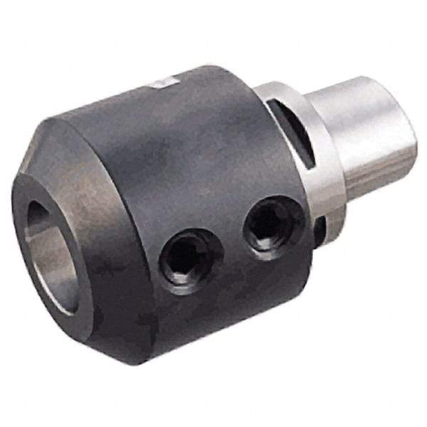Iscar - C8 Modular Connection 6mm Hole End Mill Holder/Adapter - 63/64" Nose Diam, 70mm Projection, Through-Spindle Coolant - Exact Tool & Supply