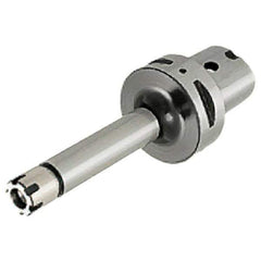 Iscar - 0.5mm to 10mm Capacity, 130mm Projection, Modular Connection, ER16 Collet Chuck - 0.0001" TIR, Through-Spindle - Exact Tool & Supply