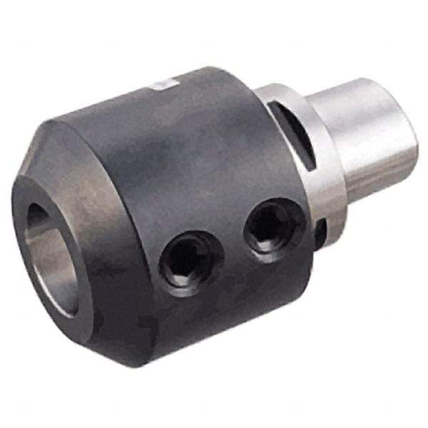 Iscar - C6 Modular Connection 1" Hole End Mill Holder/Adapter - 65mm Nose Diam, 3.347" Projection, Through-Spindle Coolant - Exact Tool & Supply