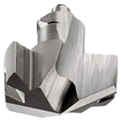 Iscar - Series ICM, 0.839" Diam Grade IC908 140° Replaceable Drill Tip - Carbide, TiAlN Finish, 21 Seat Size, Through Coolant - Exact Tool & Supply