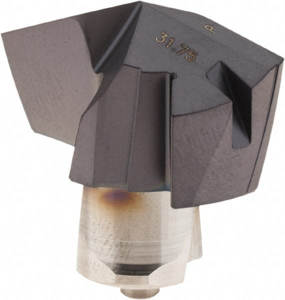 Iscar - Series ICP, 31.75mm Diam Grade IC908 140° Replaceable Drill Tip - Carbide, TiAlN Finish, 31 Seat Size - Exact Tool & Supply
