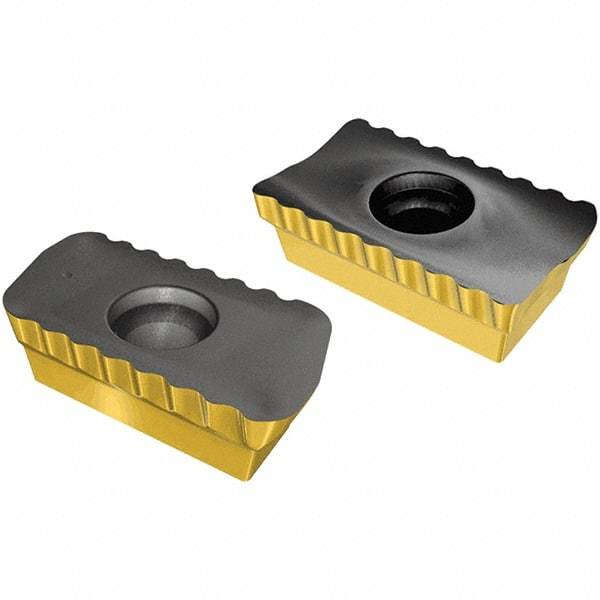 Iscar - P290 ACCT1806 HL Grade IC808 Carbide Milling Insert - TiAlN/AlTiN/TiN Finish, 0.256" Thick, 0.79mm Corner Radius - Exact Tool & Supply