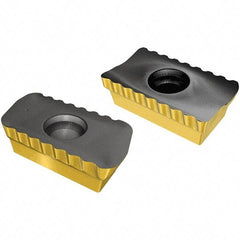Iscar - P290 ACCT1806 HL Grade IC808 Carbide Milling Insert - TiAlN/AlTiN/TiN Finish, 0.256" Thick, 0.79mm Corner Radius - Exact Tool & Supply