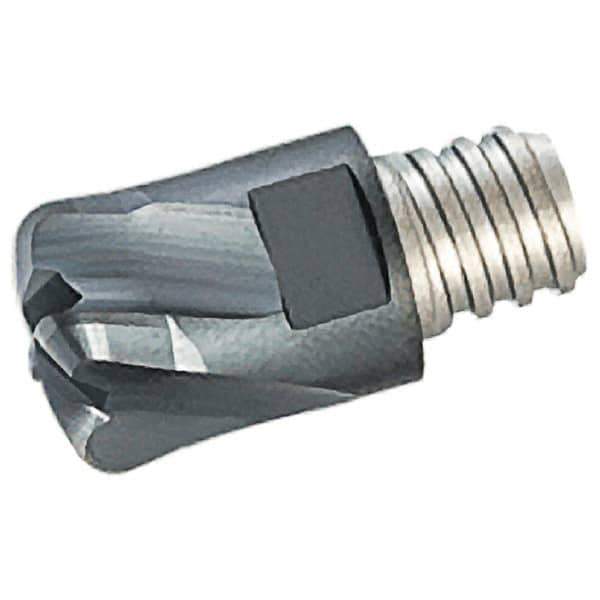 Iscar - MM EFF Grade IC908 Carbide End Milling Tip Insert - TiAlN Finish, 4 Flutes, 16mm Cutting Diam, 0.8mm Depth of Cut, 20.5mm Extension, 0.087" Cnr Rad - Exact Tool & Supply