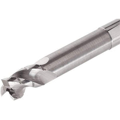 Iscar - 10mm, 3 Flute, Single End, Solid Carbide, 0.2mm Corner Radius End Mill - 92mm OAL, Right Hand Flute, 15mm LOC, Right Hand Cut, 50mm Extended Reach - Exact Tool & Supply