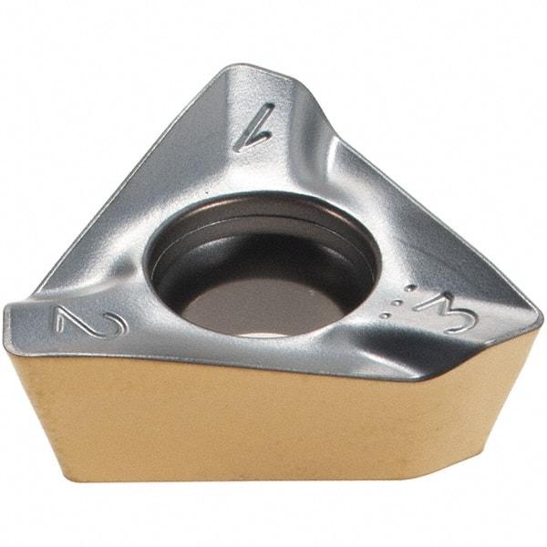 Iscar - HM390 TDKT1505 PDR Grade IC380 Carbide Milling Insert - TiCN/TiN Finish, 0.23" Thick, 0.449" Inscribed Circle, 0.79mm Corner Radius - Exact Tool & Supply
