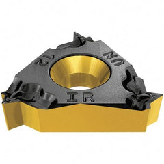 Iscar - 11IR Internal Right Hand 18 UN Laydown Threading Insert - Grade IC250, TiCN/TiN Coated Carbide, 6.35mm Inscribed Circle - Exact Tool & Supply