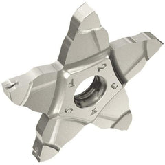 Iscar - PENTA34N300 J IC908 Grade, 0.118" Cutting Width, Carbide Cutoff Insert - Neutral Lead Angle, TiAlN Coated, Other End - Exact Tool & Supply