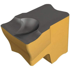 Iscar - TAG4 J IC5400 Grade, 0.157" Cutting Width, Carbide Cutoff Insert - Neutral Lead Angle, 0.009" Cnr Rad, TiCN/Al2O3/TiN Coated, Single End - Exact Tool & Supply