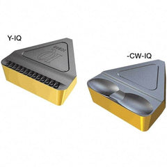 Iscar - 1615TIGER Grade IC808, 16mm Cutting Width Carbide Grooving Insert - Neutral, 1.5mm Corner Radius, TiAlN/AlTiN/TiN Finish - Exact Tool & Supply