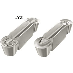 Iscar - 8040FSPA Grade ID5, 8mm Cutting Width Polycrystalline Diamond (PCD) Grooving Insert - 3.99mm Max Depth of Cut, Neutral, 3.99mm Corner Radius - Exact Tool & Supply