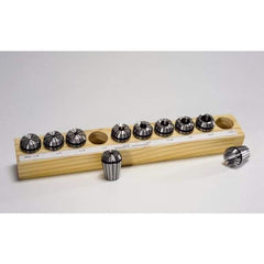 Kennametal - 9 Piece, 1mm to 5mm Capacity, ER Collet Set - Increments of 0.0197", Series ER08 - Exact Tool & Supply