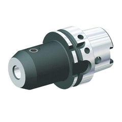 Kennametal - HSK125A 4.9" Shank Diam Taper Shank 25mm Hole End Mill Holder/Adapter - 64.5mm Nose Diam, 100mm Projection, Through Coolant - Exact Tool & Supply