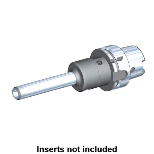 Kennametal - HSK100A Taper Shank, 18mm Hole Diam, Hydraulic Tool Holder/Chuck - 25.5mm Nose Diam, 200mm Projection, 39mm Clamp Depth, 15,000 RPM, Through Coolant - Exact Tool & Supply