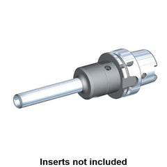 Kennametal - HSK100A Taper Shank, 20mm Hole Diam, Hydraulic Tool Holder/Chuck - 27.5mm Nose Diam, 200mm Projection, 41mm Clamp Depth, 15,000 RPM, Through Coolant - Exact Tool & Supply