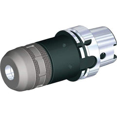 Kennametal - HSK63A Taper Shank, 3/4" Hole Diam x 2.09" Nose Diam Milling Chuck - 4.33" Projection, 0.0002" TIR, Through-Spindle Coolant, Balanced to 20,000 RPM - Exact Tool & Supply
