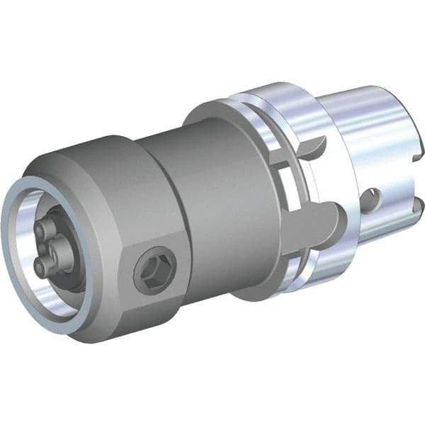Kennametal - KM50 System Size, HSK63T Taper, Modular Tool Holding System Adapter - 95mm Projection, 60mm Body Diam, Through Coolant - Exact Tool & Supply