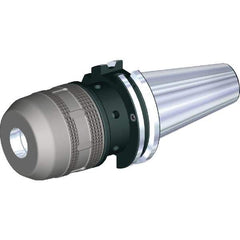 Kennametal - DIN69871-50 Taper Shank, 25mm Hole Diam x 2.4016" Nose Diam Milling Chuck - 6-1/2" Projection, 0.0001" TIR, Through-Spindle & DIN Flange Coolant, Balanced to 20,000 RPM - Exact Tool & Supply