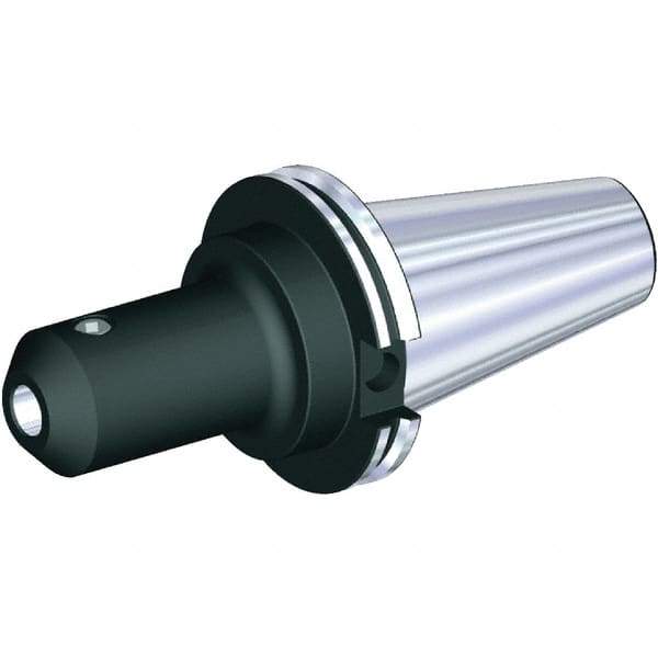 Kennametal - CAT50 Taper, 1-1/2" Inside Hole Diam, 4" Projection, Whistle Notch Adapter - 3.13" Body Diam, Taper Shank - Exact Tool & Supply