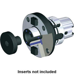 Kennametal - HSK125A Taper Shank 1-1/2" Pilot Diam Shell Mill Holder - 2-1/4" Flange to Nose End Projection, 96.8mm Nose Diam - Exact Tool & Supply