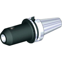 Kennametal - BTKV40 Taper Shank 1-1/4" Hole End Mill Holder/Adapter - 2-1/2" Nose Diam, 4" Projection, Through-Spindle & DIN Flange Coolant - Exact Tool & Supply