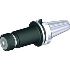 Kennametal - 1mm to 16mm Capacity, 150mm Projection, BTKV50 Taper Shank, ER25 Collet Chuck - Through-Spindle & DIN Flange Coolant - Exact Tool & Supply