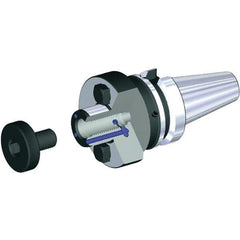 Kennametal - BTKV40 Taper Shank 32mm Pilot Diam Shell Mill Holder - 60mm Flange to Nose End Projection, 78mm Nose Diam, M16x2.0 Lock Screw, Through-Spindle & DIN Flange Coolant - Exact Tool & Supply