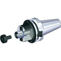 Kennametal - BTKV40 Taper Shank 3/4" Pilot Diam Shell Mill Holder - 2" Flange to Nose End Projection, 1-3/4" Nose Diam, 3/8-24 Lock Screw, Through-Spindle & DIN Flange Coolant - Exact Tool & Supply