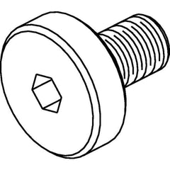 Kennametal - 40mm Compatible Pilot Diameter, Shell Mill Holder Lock Screw - M20x2.5 Thread - Exact Tool & Supply