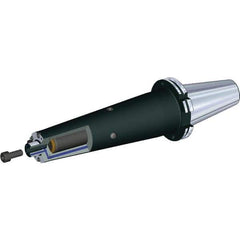 Kennametal - DIN69871-50 Taper Shank 22mm Pilot Diam Shell Mill Holder - 260mm Flange to Nose End Projection, 49mm Nose Diam, M10x1.5 Lock Screw, Through-Spindle & DIN Flange Coolant - Exact Tool & Supply