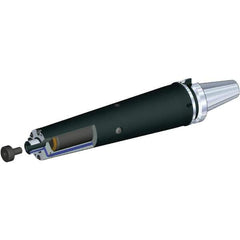 Kennametal - BT40 Taper Shank 3/4" Pilot Diam Shell Mill Holder - 10-1/2" Flange to Nose End Projection, 1-3/4" Nose Diam, 3/8-24 Lock Screw, Through-Spindle & DIN Flange Coolant - Exact Tool & Supply