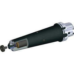 Kennametal - HSK100A Taper Shank 27mm Pilot Diam Shell Mill Holder - 320mm Flange to Nose End Projection, 61mm Nose Diam, M12x1.75 Lock Screw, Through-Spindle Coolant - Exact Tool & Supply