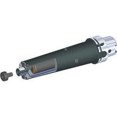 Kennametal - HSK125A Taper Shank 1" Pilot Diam Shell Mill Holder - 12-1/2" Flange to Nose End Projection, 69.9mm Nose Diam - Exact Tool & Supply