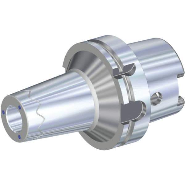 Kennametal - 25mm Hole Diam, HSK63A Taper Shank Shrink Fit Tool Holder & Adapter - 85mm Projection, 45mm Nose Diam, 57mm Clamping Depth, 25,000 RPM, Through Coolant - Exact Tool & Supply