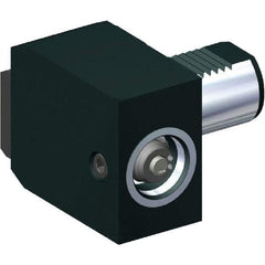 Kennametal - Left Hand Cut, KM40 Modular Connection, Adapter/Mount Lathe Modular Clamping Unit - 40mm Square Shank Diam, Through Coolant, Series RRL-VDI Right Angle - Exact Tool & Supply