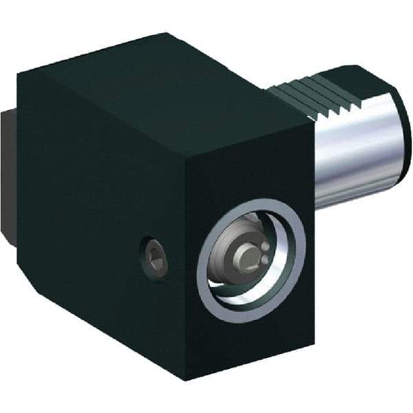 Kennametal - Right Hand Cut, KM40 Modular Connection, Adapter/Mount Lathe Modular Clamping Unit - 50mm Square Shank Diam, Through Coolant, Series RRR-VDI Right Angle - Exact Tool & Supply