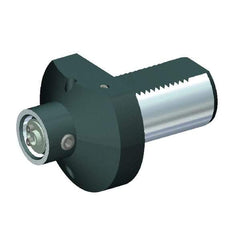 Kennametal - Right Hand Cut, KM40 Modular Connection, Adapter/Mount Lathe Modular Clamping Unit - 30mm Square Shank Diam, Through Coolant, Series RCMI-VDI Axial - Exact Tool & Supply