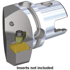 Kennametal - NG4L Insert, 47mm Head Length, Modular Grooving Cutting Unit Head - Left Hand Cut, System Size KM40, Through Coolant, Series Top Notch - Exact Tool & Supply