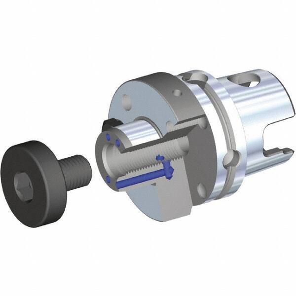 Kennametal - KM80ATC Modular Connection 32mm Pilot Diam Shell Mill Holder - 40mm Flange to Nose End Projection, 78mm Nose Diam, M16x2.0 Lock Screw, Through-Spindle Coolant - Exact Tool & Supply