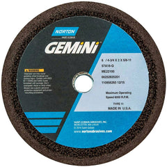 Norton - Tool & Cutter Grinding Wheels Wheel Type: Type 11 Wheel Diameter (Inch): 6 - Exact Tool & Supply