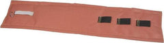 Hi-Temp - 48" High x 8" Wide x 1" Thick Coated Fiberglass Pipeline Cooling Wrap - Pink on White - Exact Tool & Supply