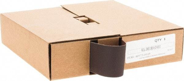 Made in USA - 2" x 50 Yd 180 Grit Aluminum Oxide Cloth Roll - J Weighted Backing - Exact Tool & Supply