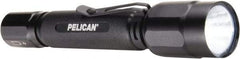 Pelican Products, Inc. - White LED Bulb, 375 Lumens, Mini Flashlight - Black Aluminum Body, 2 AA Alkaline Batteries Included - Exact Tool & Supply