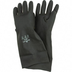 SHOWA - 30 mil Thick, Chemical Resistant Gloves - SZ 11 18"30ML BLK 1/PR CHLOROFLEXII CHEM RES GLV - Exact Tool & Supply