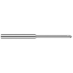Harvey Tool - 1/32" Diam 90°/90° 2-Flute Single End Solid Carbide Chamfer Mill - Exact Tool & Supply