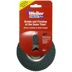 ‎4-1/2″ Vortec Pro Abrasive Flap Disc, Aluminum Backing, 36Z, 5/8″-11 UNC Nut, Retail Pack - Exact Tool & Supply